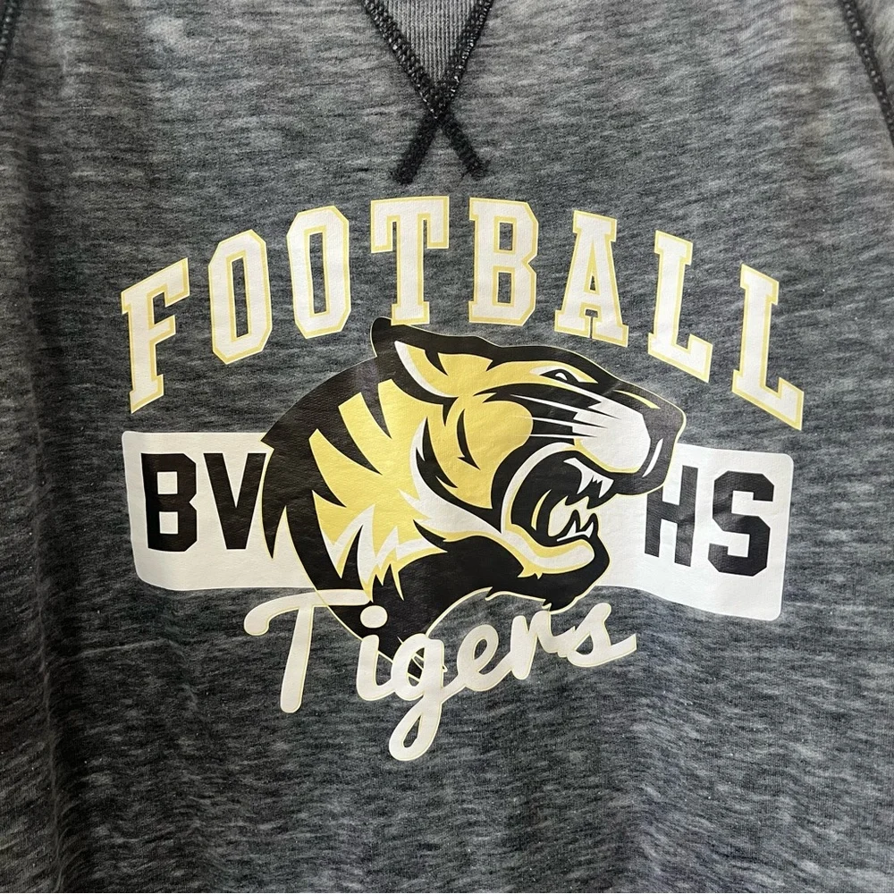 Zen by J. America XXL Gray Football Tigers Graphic Sweatshirt Pullover - Picture 7 of 9